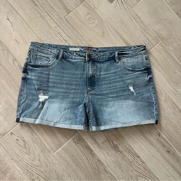 NEW Kut from the Kloth Katy Boyfriend Raw Cuffed Hem Distressed Sz 20 W - Picture 2 of 10